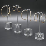 4 Piece Clear Acrylic Jewelry Earring Display Tree Set
