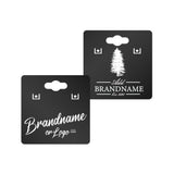 Black Earring Card With Keyhole 1-1/2" x 1-1/2"