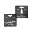 Shimmer Black Earring Card with Keyhole 1-1/2" x 1-1/2"