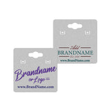Matte Grey Earring Card With Keyhole 1-1/2" x 1-1/2"