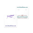 Glossy White Earring Card 1-1/2" x 1-1/2"