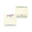 Shimmer White Gold Earring Card 1-1/2" x 1-1/2"