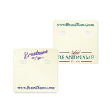 Shimmer White Gold Earring Card 1-1/2" x 1-1/2"