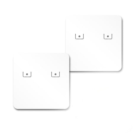 Matte White Earring Card 1-1/2" x 1-1/2"