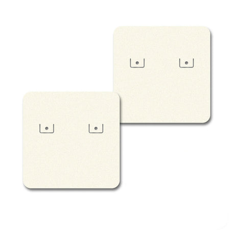 Ivory Earring Card 1-1/2" x 1-1/2"