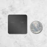 Shimmer Black Earring Card 1-1/2" x 1-1/2"