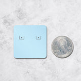 Shimmer Blue Earring Card 1-1/2" x 1-1/2"