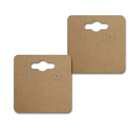 Hanging Kraft Earring Card 1-1/2" x 1-1/2"