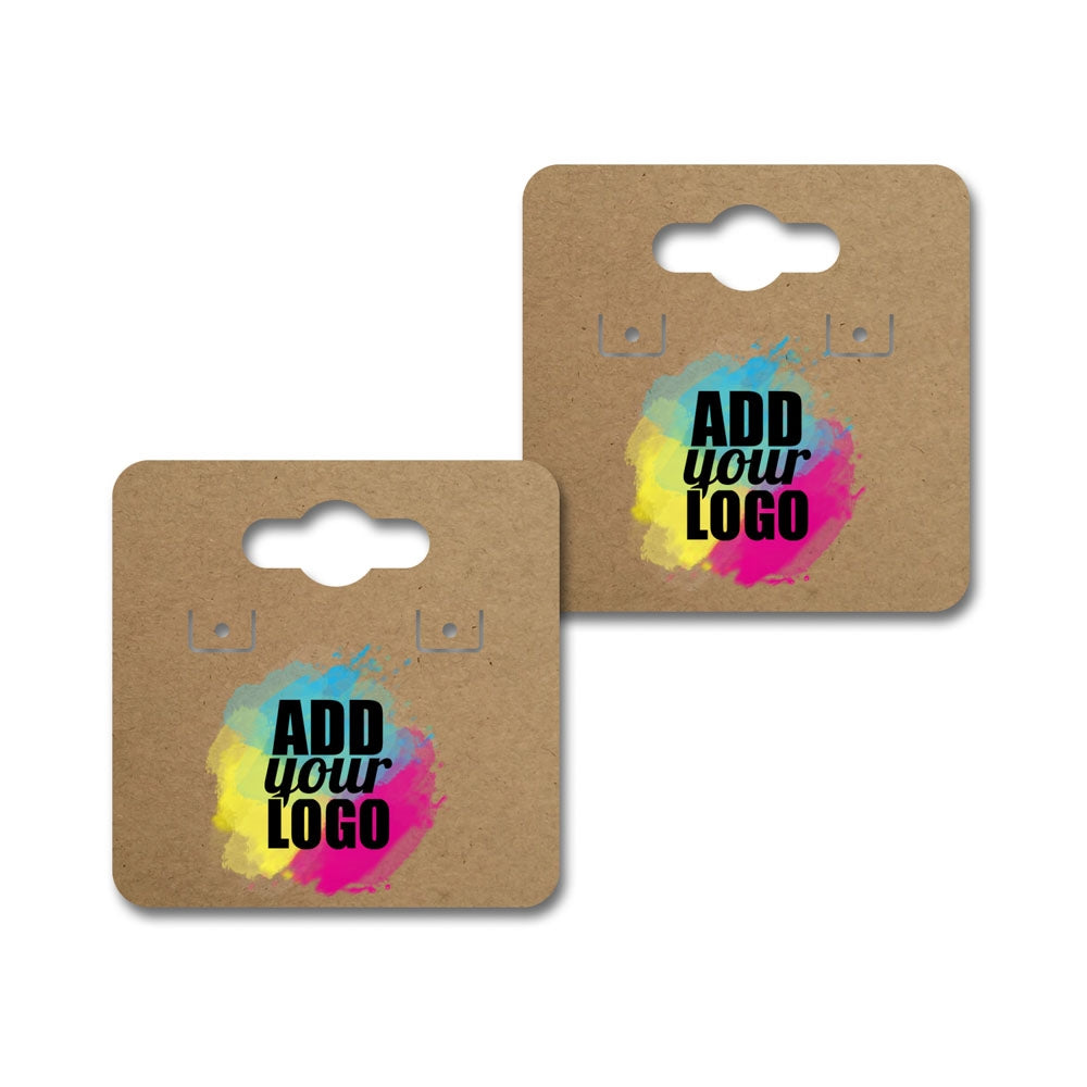 Hanging Kraft Earring Card 1-1/2" x 1-1/2"