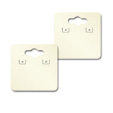 Shimmer White Gold Earring Card With Keyhole 1-1/2" x 1-1/2"
