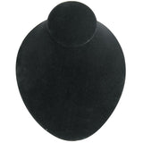 Black Velvet Low Profile Jewelry Necklace Display Bust