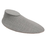 Grey Linen Necklace Display Bust - Low Profile Jewelry Stand