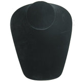 Black Velvet Low Profile Jewelry Necklace Bust