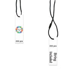 Matte White Custom Hang Tag-Rectangle - 1-3/4" x 1/2"(200 pcs)
