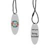 Smoke Grey Custom Hang Tag- Oval - 1-3/4" x 1/2" (200 pcs)