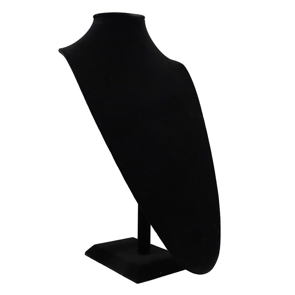 Black Velvet Jewelry Necklace Display Stand 18" Tall
