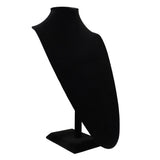 Black Velvet Jewelry Necklace Display Stand 18" Tall
