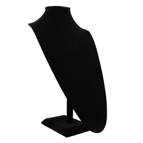 Black Velvet Jewelry Necklace Display Stand 18" Tall