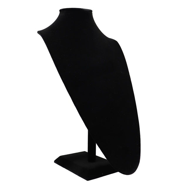 Black Velvet Jewelry Necklace Display Stand 18" Tall
