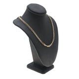 Black Leatherette Necklace Bust Display Stand, 7-1/2" Tall