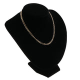 Black Velvet Wide Jewelry Necklace Display Bust, 8" Tall