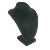 Black Velvet Necklace Bust Display, 6-1/4" Tall