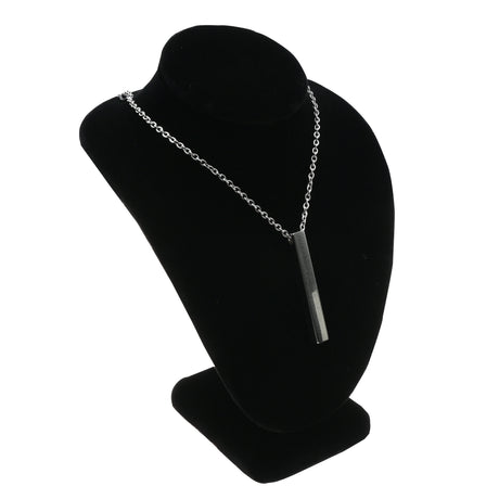 Black Velvet Necklace Bust Display, 6-1/4" Tall