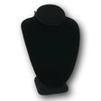 Black Velvet Jewelry Necklace Bust, 6-1/4" Tall