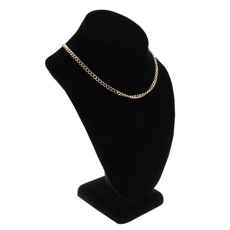 Black Velvet Necklace Bust Display, 10" Tall