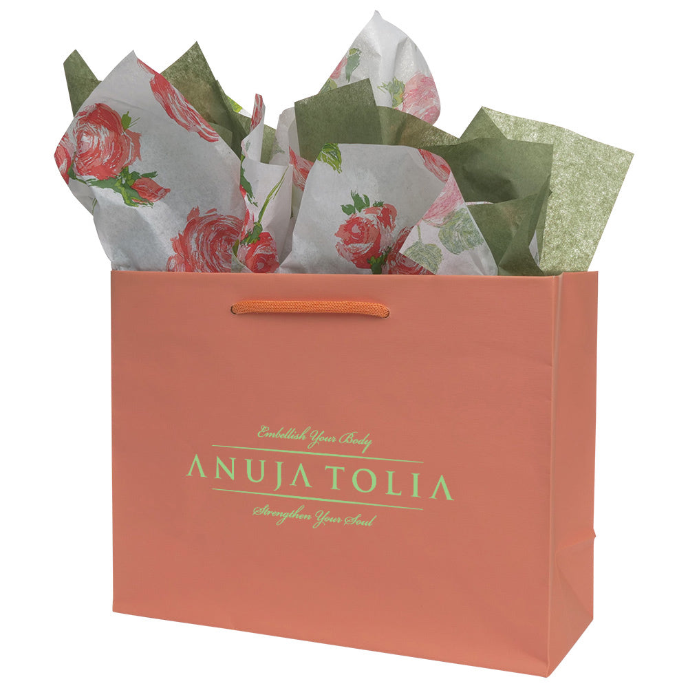 Premium  Orange Paper Eurototes - Medium 13"x5"x10"