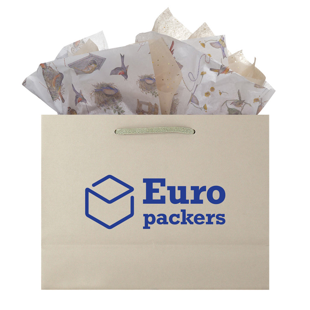 Premium Light Grey Paper Eurototes - Medium 13"x5"x10"