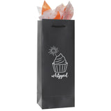 Premium Matte Black Laminate Paper Eurototes - Wine 5"x 3.5"x13"