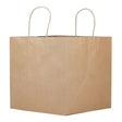 Large Restaurant Style Brown Kraft Paper Shopping Bags