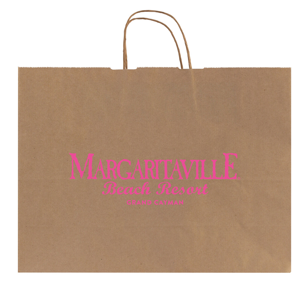 Custom Printed Brown Kraft Paper Shopping Bags with Handles