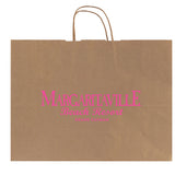 Custom Printed Brown Kraft Paper Shopping Bags with Handles