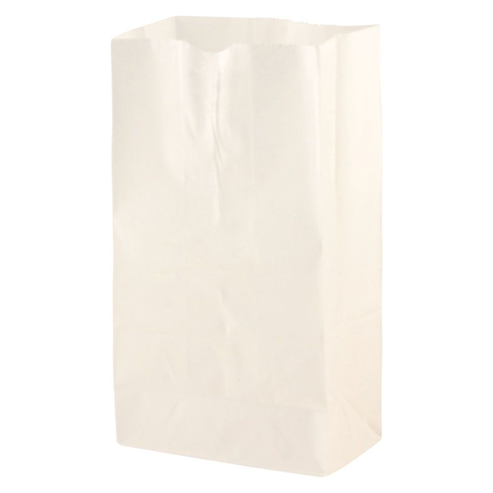 SOS White Paper Bag  5 "x 3.125" x 9.75"