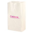 SOS White Paper Bag  5 "x 3.125" x 9.75"
