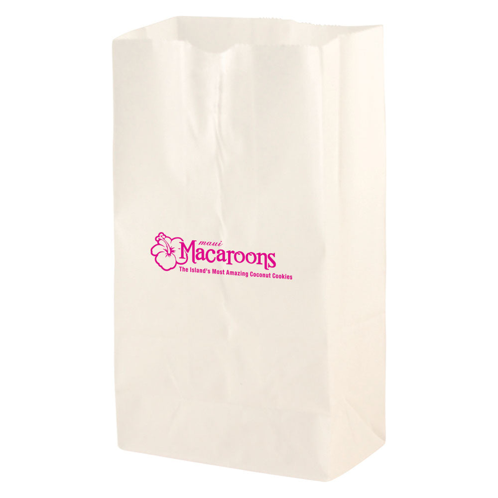SOS White Paper Bag  5 "x 3.125" x 9.75"
