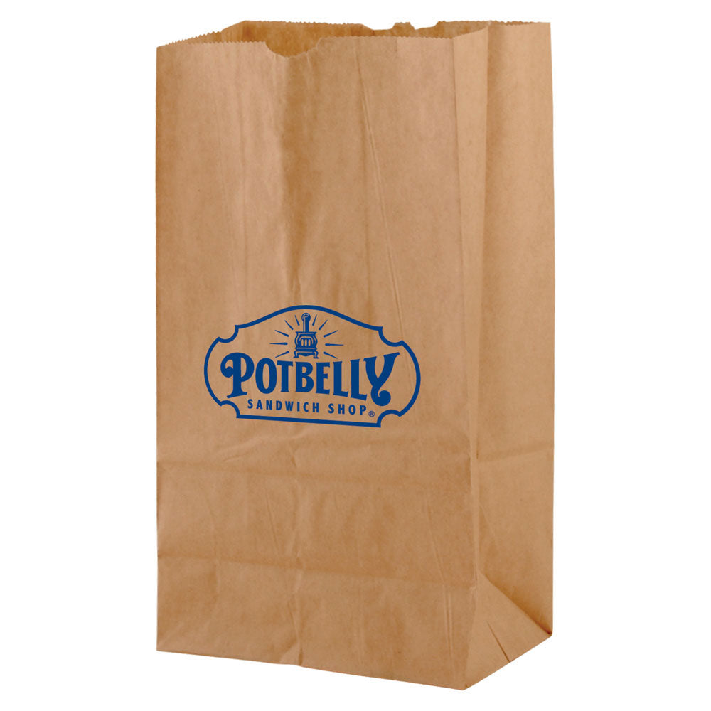 SOS Kraft Paper Bag  6 "x 3.625" x 11"