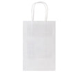 White Kraft Paper Gift Shopping Bags