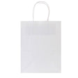 White Kraft Paper Gift Shopping Bags Wholesale