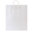 White Kraft Paper Shopping Bags with Handles