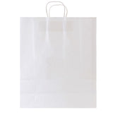 White Kraft Paper Shopping Bags with Handles
