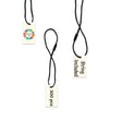 Ivory Custom Hang Tag Rectangle - 1" x 1/2" (300 pcs)