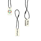 Ivory Custom Hang Tag Rectangle - 1" x 1/2" (300 pcs)