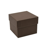 Brown Suede Ring Gift Box with Double Ring Insert – Pack of 12
