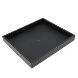 Black Plastic Stackable Half Size Jewelry Display Tray, 1" Tall