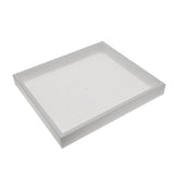 White Plastic Stackable Half Size Jewelry Display Tray, 1" Tall