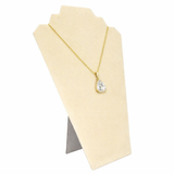 Beige Faux Suede Tiered Necklace Easel - 12½" Tall