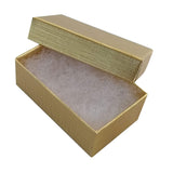 Textured Gold Cotton Filled Jewelry Gift Boxes #21